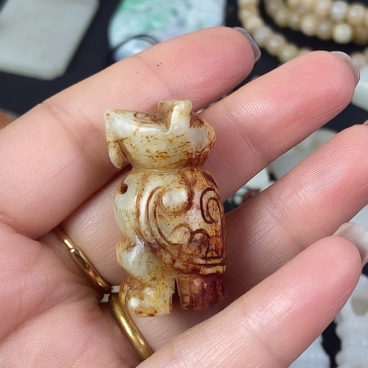 和田玉（糖玉）挂件未镶嵌