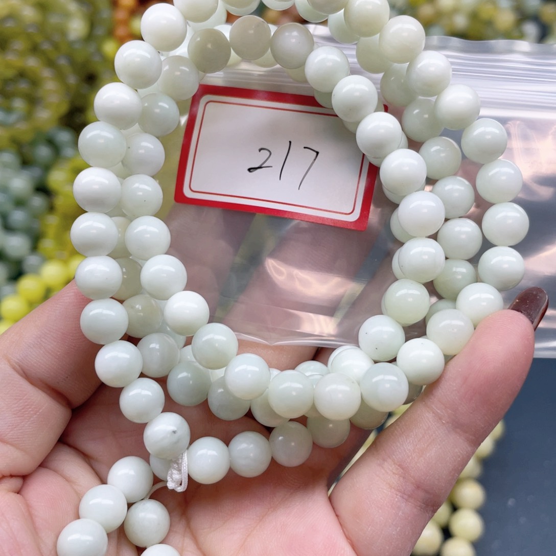 未镶嵌蛇纹石玉手串