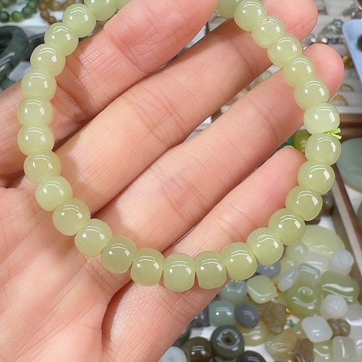 和田玉未镶嵌手链