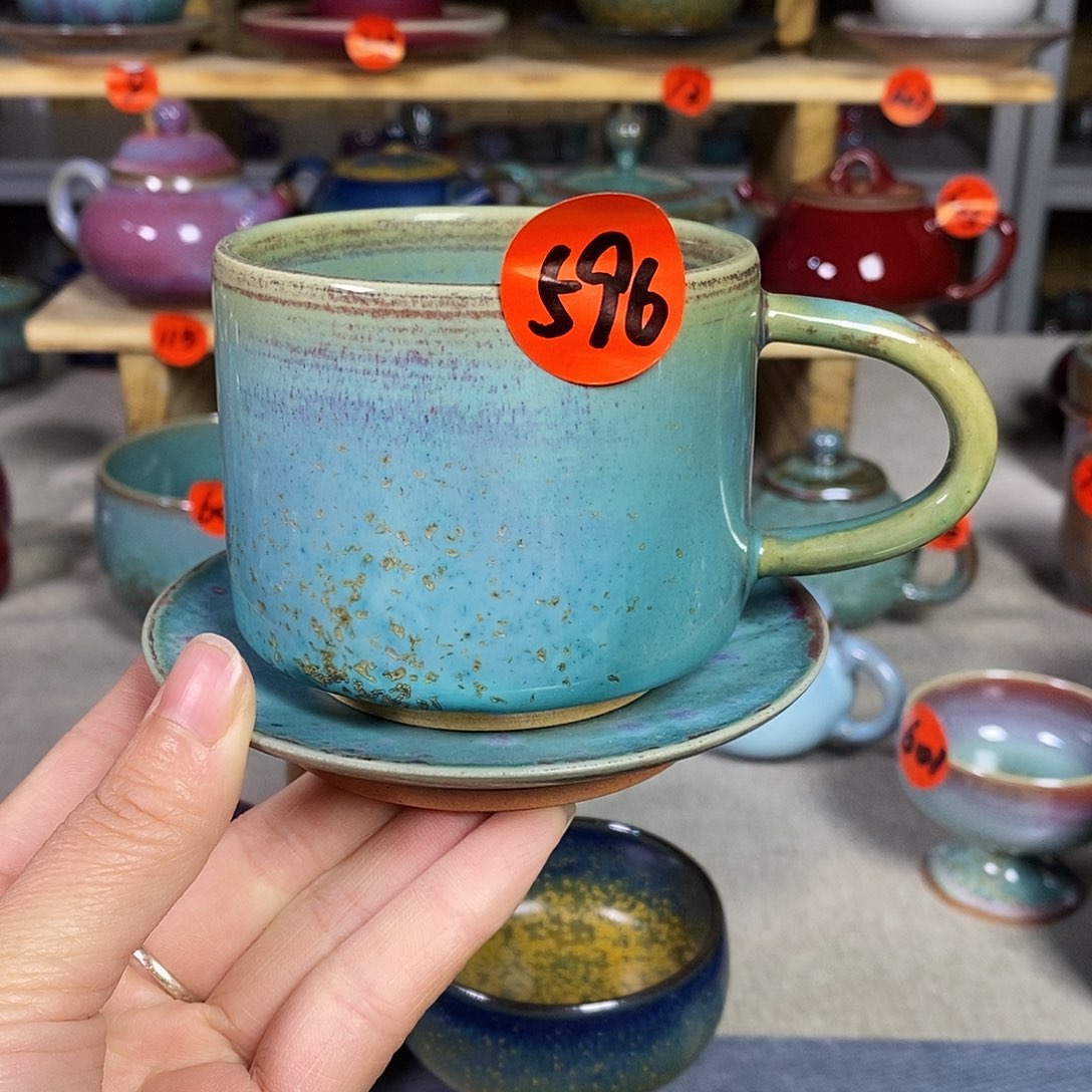 神后钧瓷手工。茶器微瑕