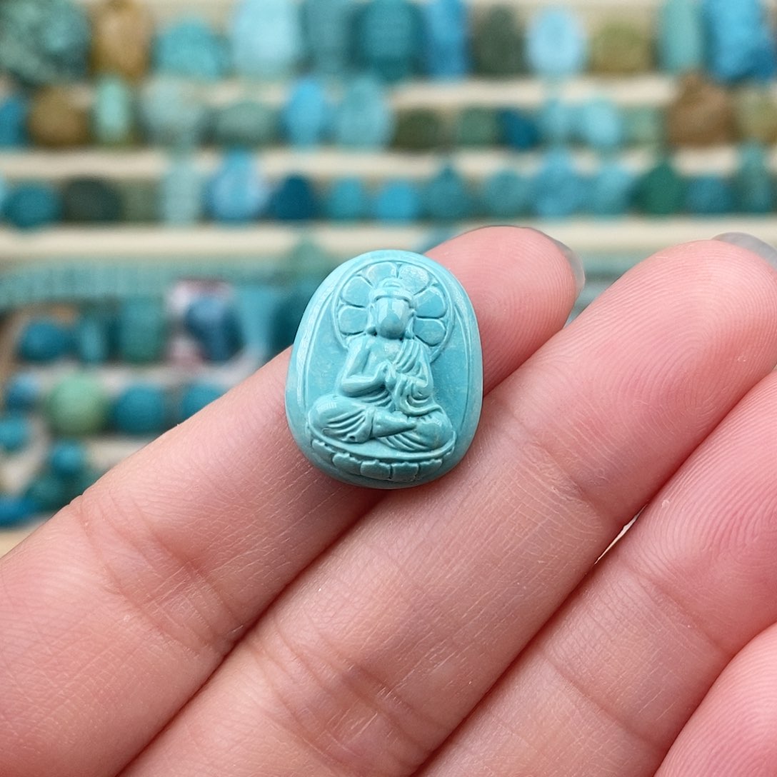 未镶嵌绿松石珠宝奇石