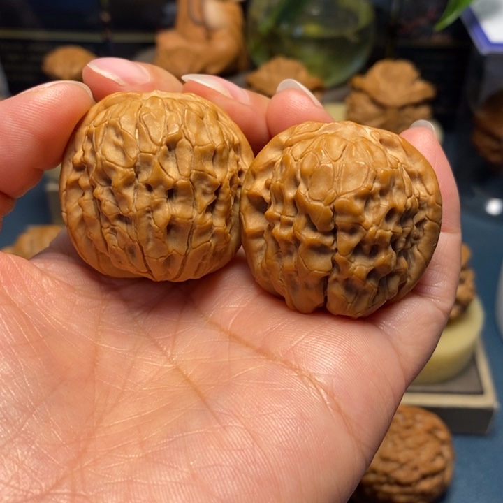 【闪购商品】把件文玩核桃甲骨文