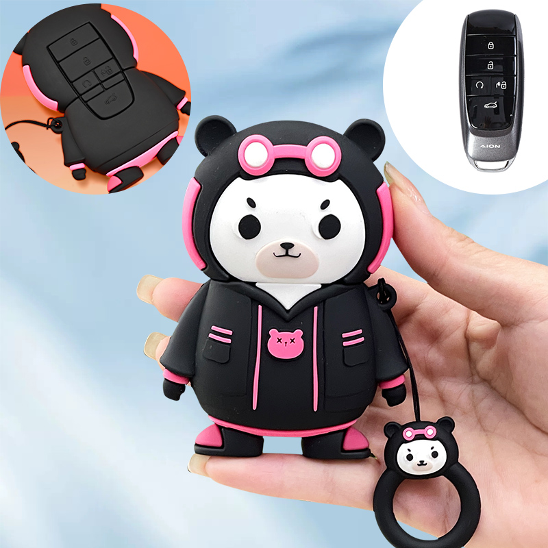 适用23款广汽埃安ALONY钥匙套70/80S炫580魅630包V扣LXPLUS宝贝熊