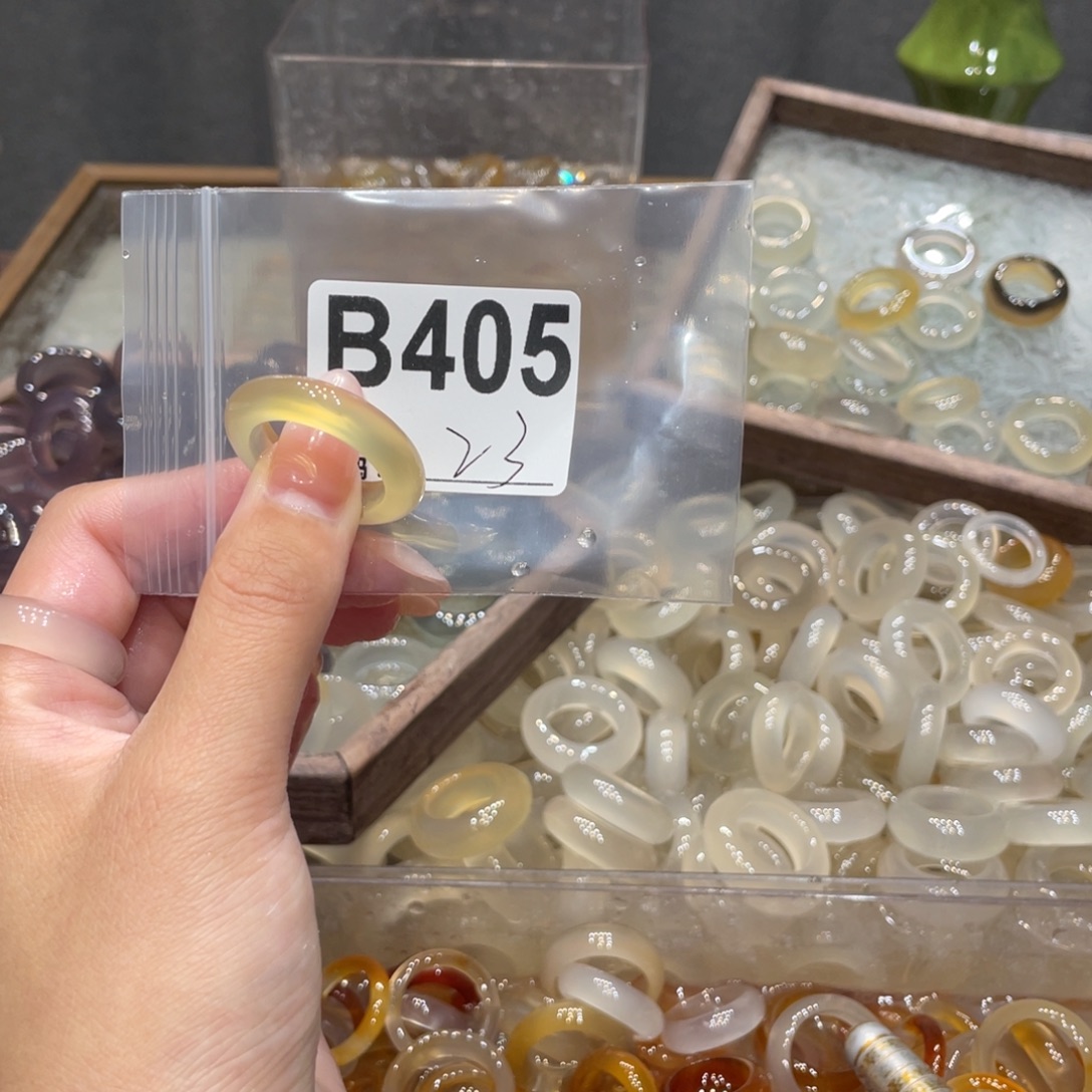 玛瑙/玉髓未镶嵌戒指405
