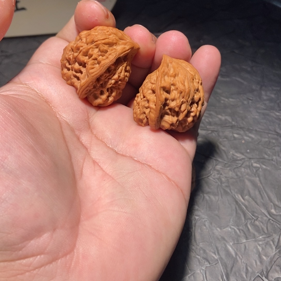 核桃把件聚宝盆（蛇年玩蛇头）