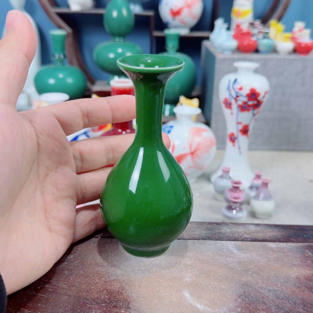 陶瓷手工小花器摆件