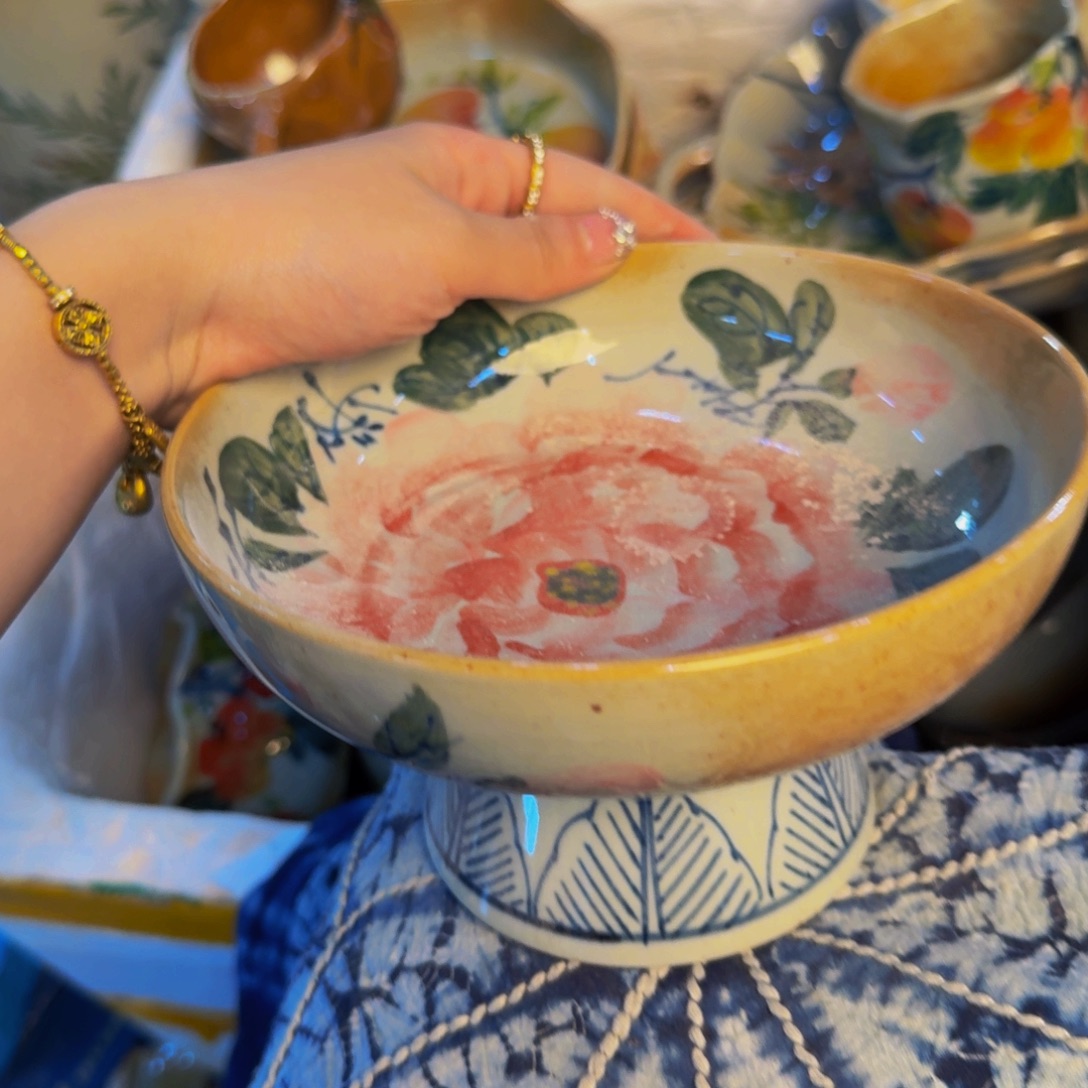 瓷片景德镇陶瓷手工手绘