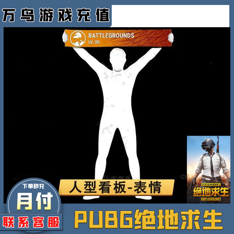 PUBG绝地求生皮肤人型看板表情吃鸡展示ID名牌动作舞蹈兑换码CDK