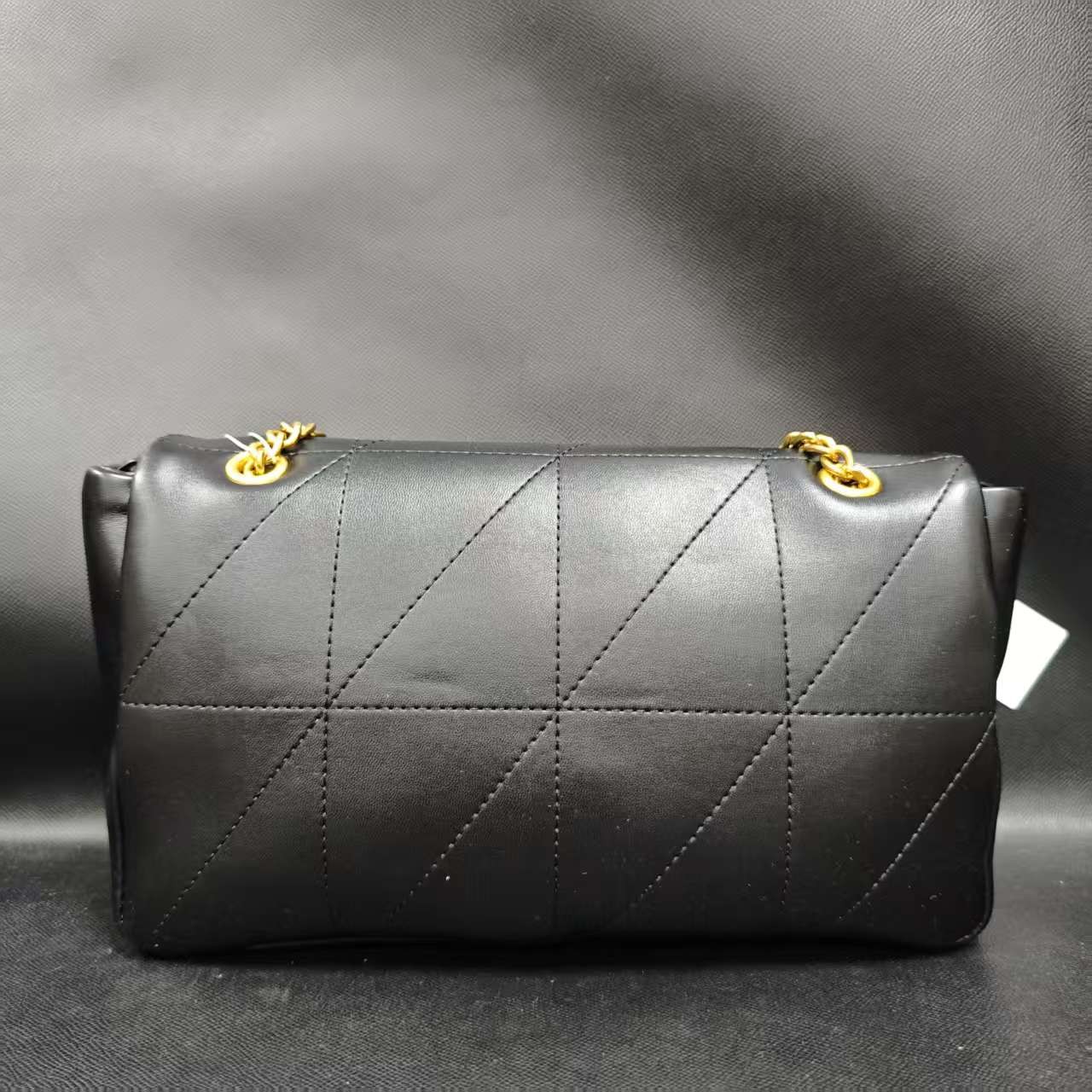 SMVP · 高定奢品 时尚真皮新款女包中号斜跨手提包包 0144 黑色