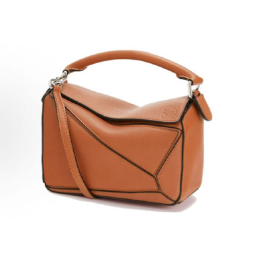 95新 LOEWE/罗意威 puzzle 焦糖 斜挎包/JW3968