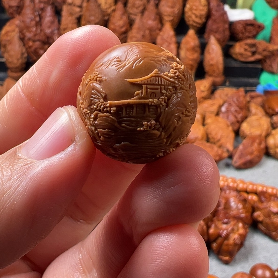 橄榄核手串/手链2.1光珠风景单子