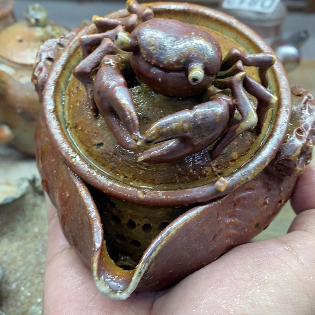 陶园柴烧，精品高货。821瑕摆件