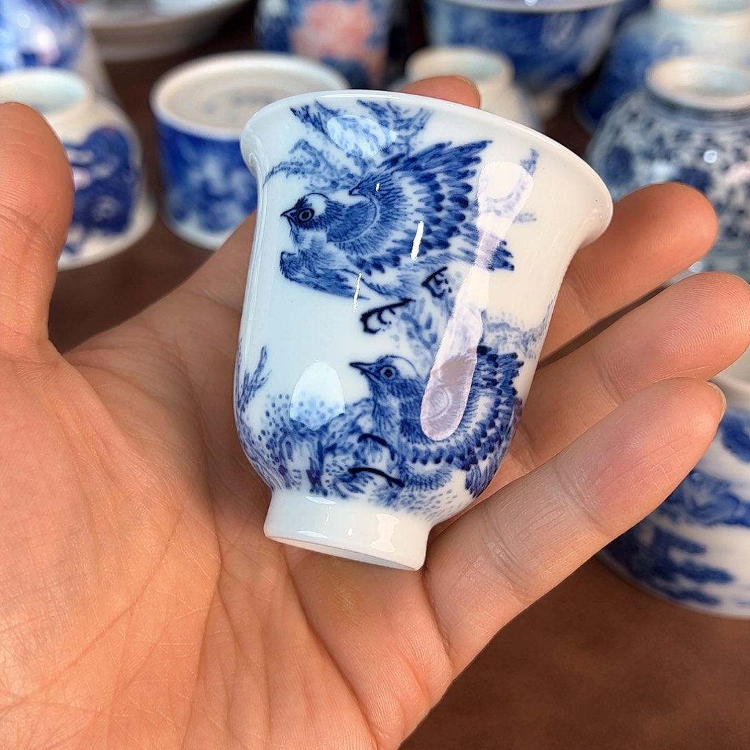 杯景德镇全手工手绘陶瓷