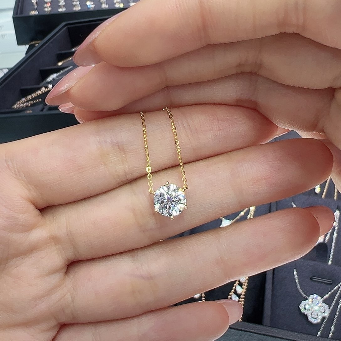 【闪购商品】18K金镶嵌实验室培育钻石桐*妈00035390