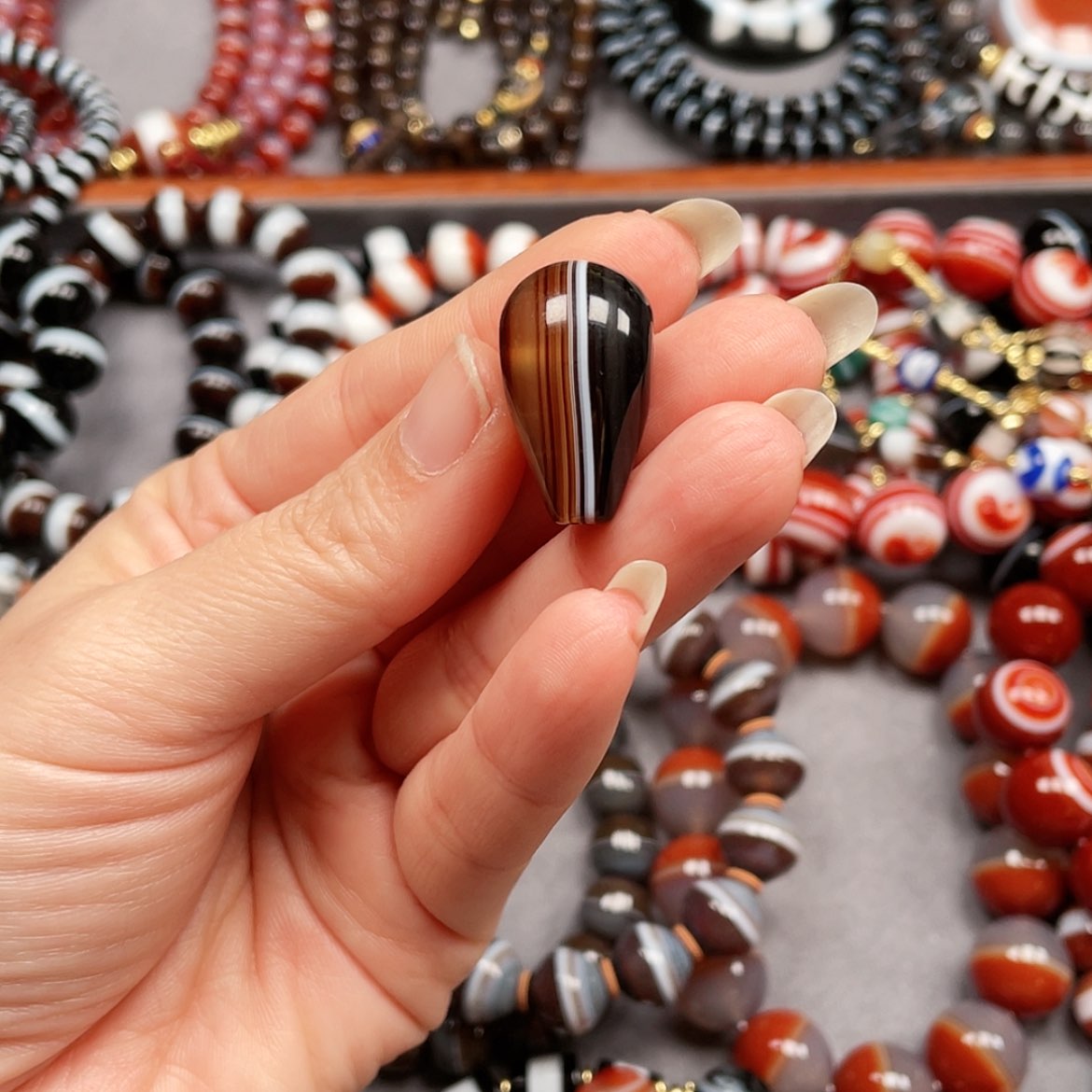 【闪购商品】合金玛瑙/玉髓珠宝半成品向*?