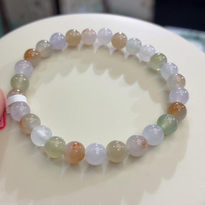 翡翠未镶嵌手链冰胶春夏秋冬卡7．1