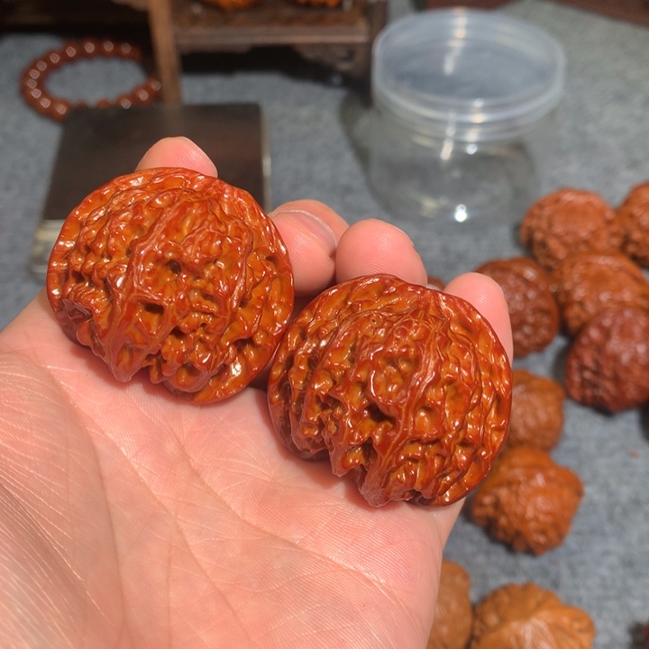 文玩核桃把件戏***馆苹果42.13