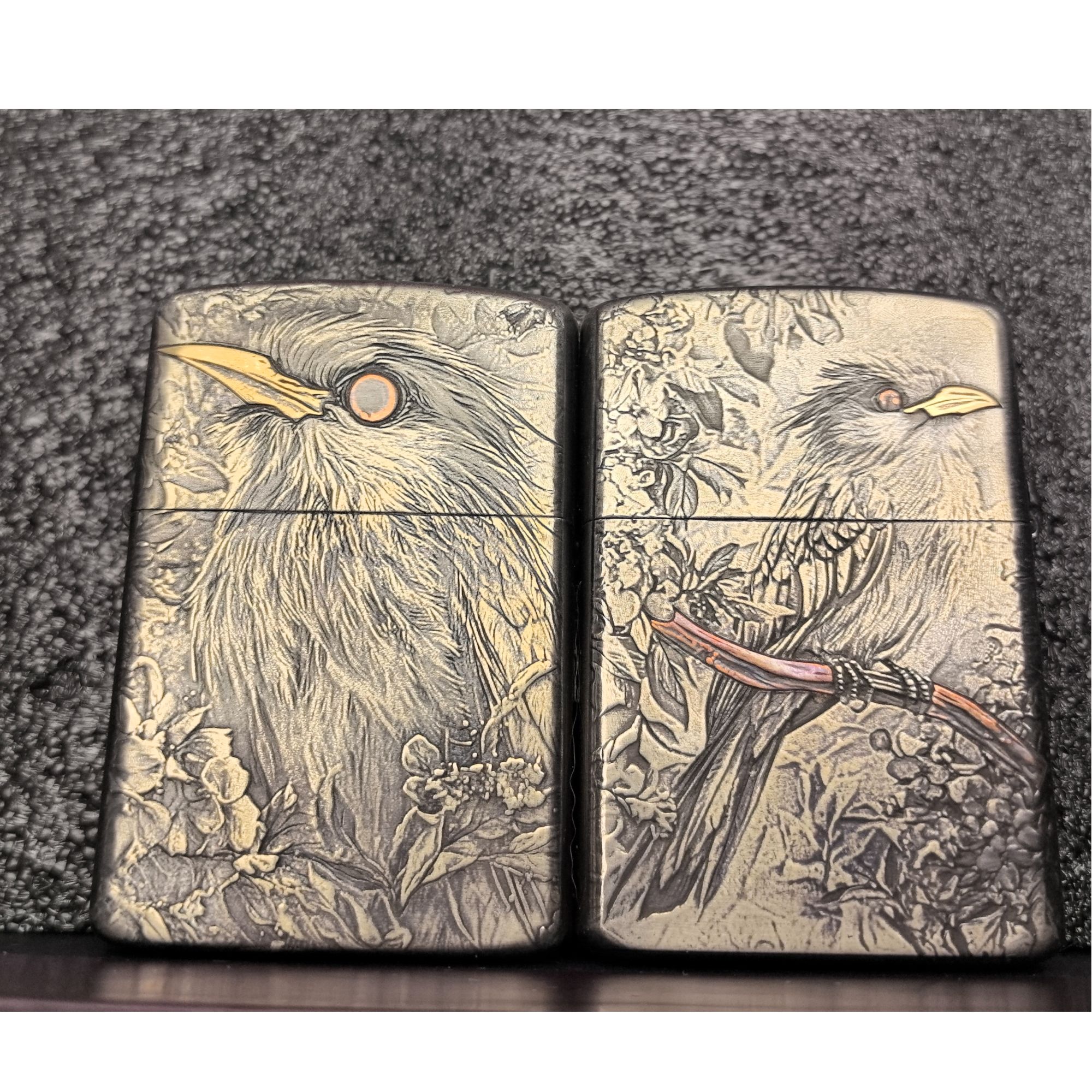 ZORRO2代902S盔甲(小雀雀)浮雕镶嵌高档煤油打火机[云川工作室]