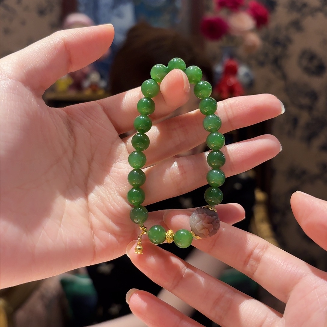 和田玉手串未镶嵌