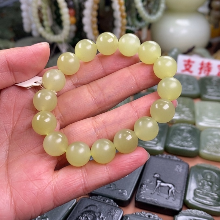 和田玉未镶嵌手链