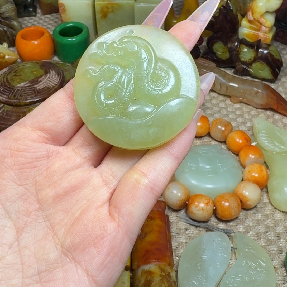 吊坠白玉菩提挂件