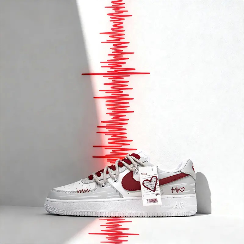 【定制球鞋】Nike Air Force1 情书简约潮流时尚百搭个性涂鸦 耐磨