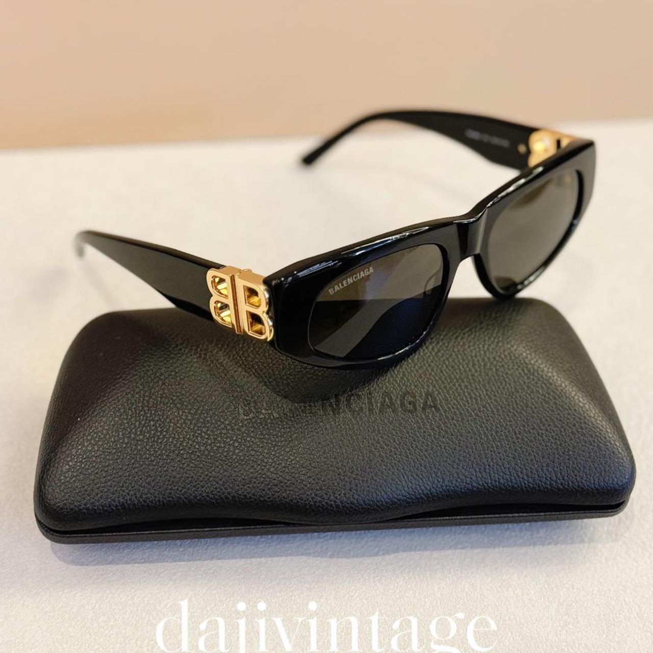 未使用 Balenciaga/巴黎世家 大吉中古/巴黎世家0095黑金墨镜