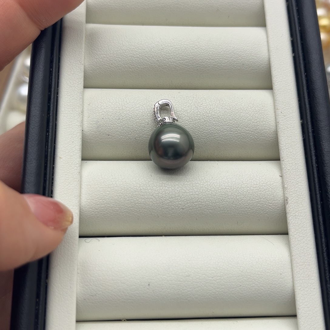吊坠(不含链)海水珍珠银S925镶嵌