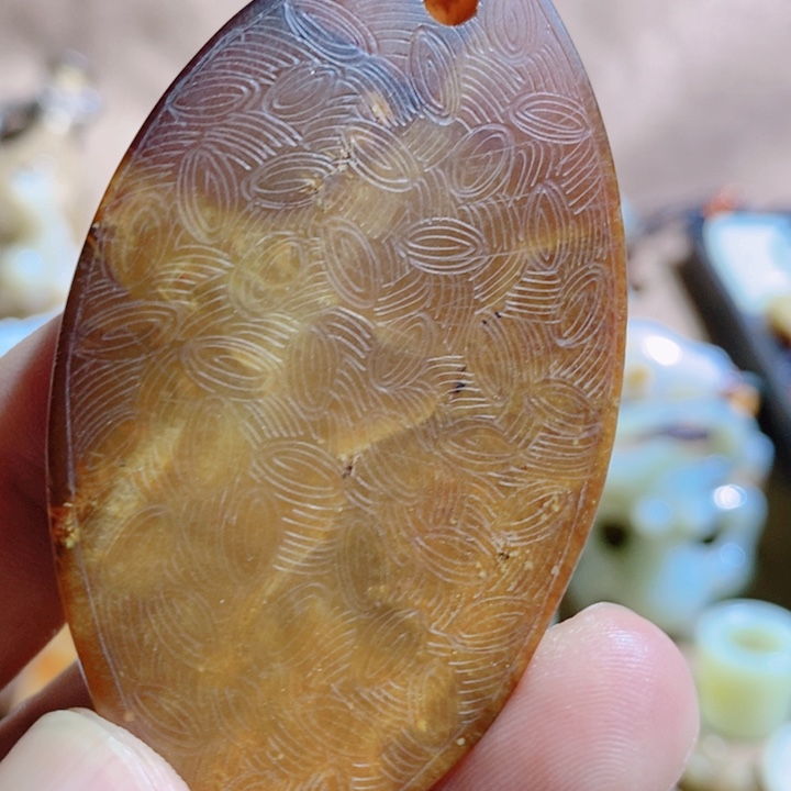 银S925镶嵌和田玉（糖玉）挂件