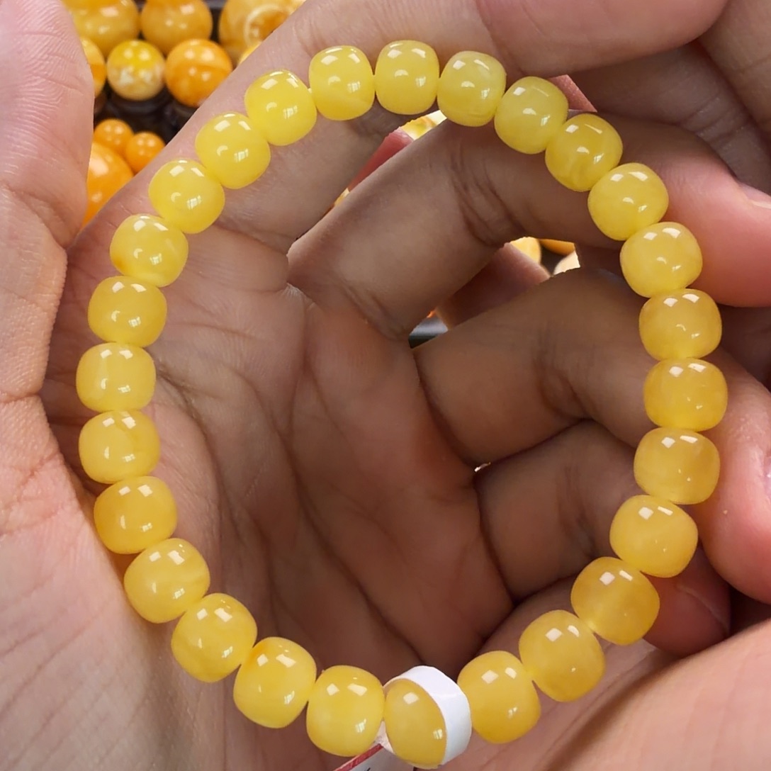 琥珀未镶嵌珠宝奇石8mm同料