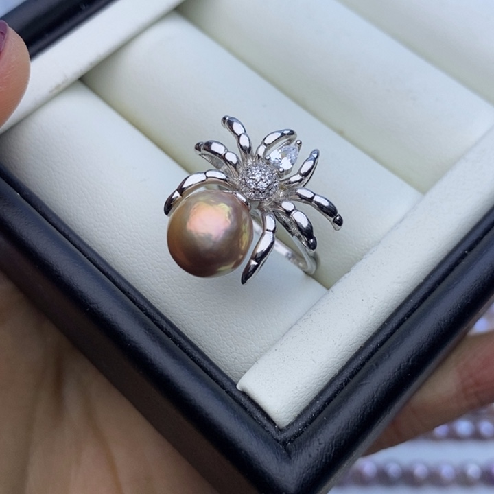 淡水珍珠项链银S925镶嵌10m