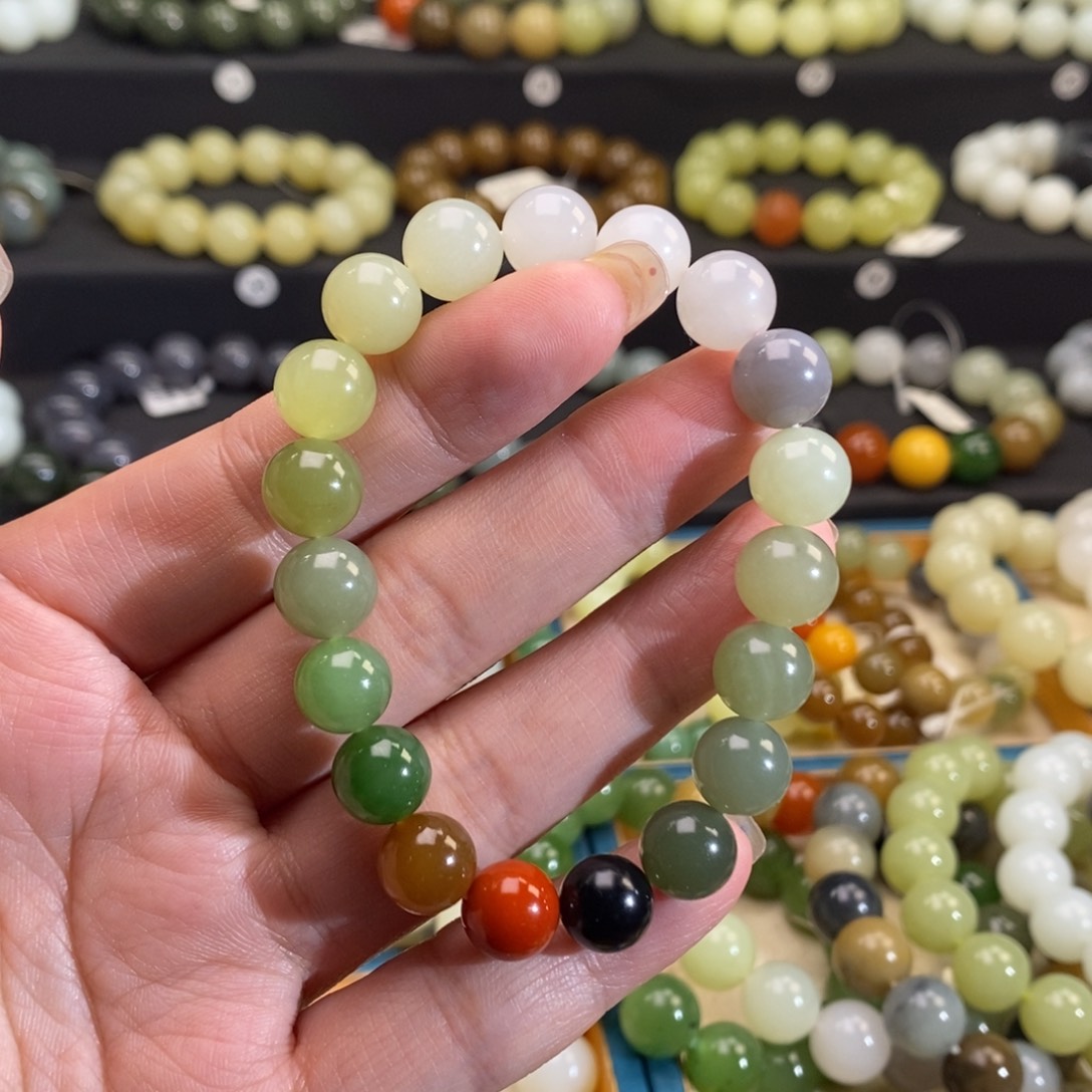 和田玉手链 10MM未镶嵌