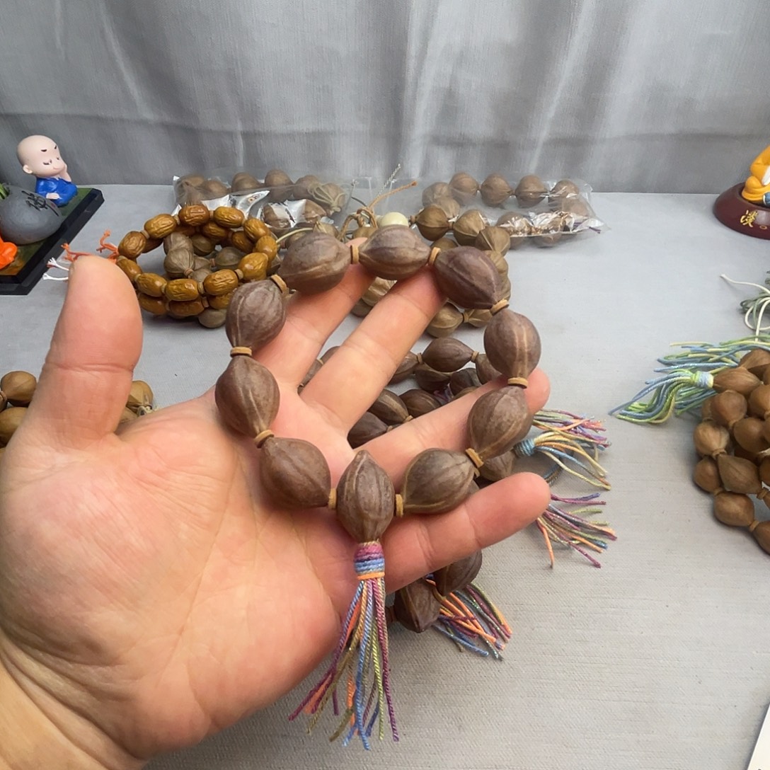 橄榄核手串19紫皮