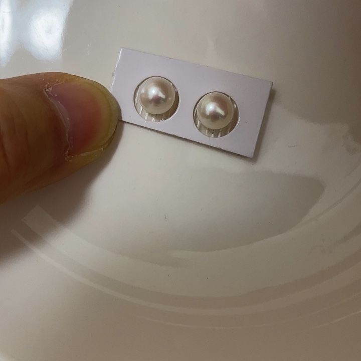 银S925镶嵌耳饰淡水珍珠