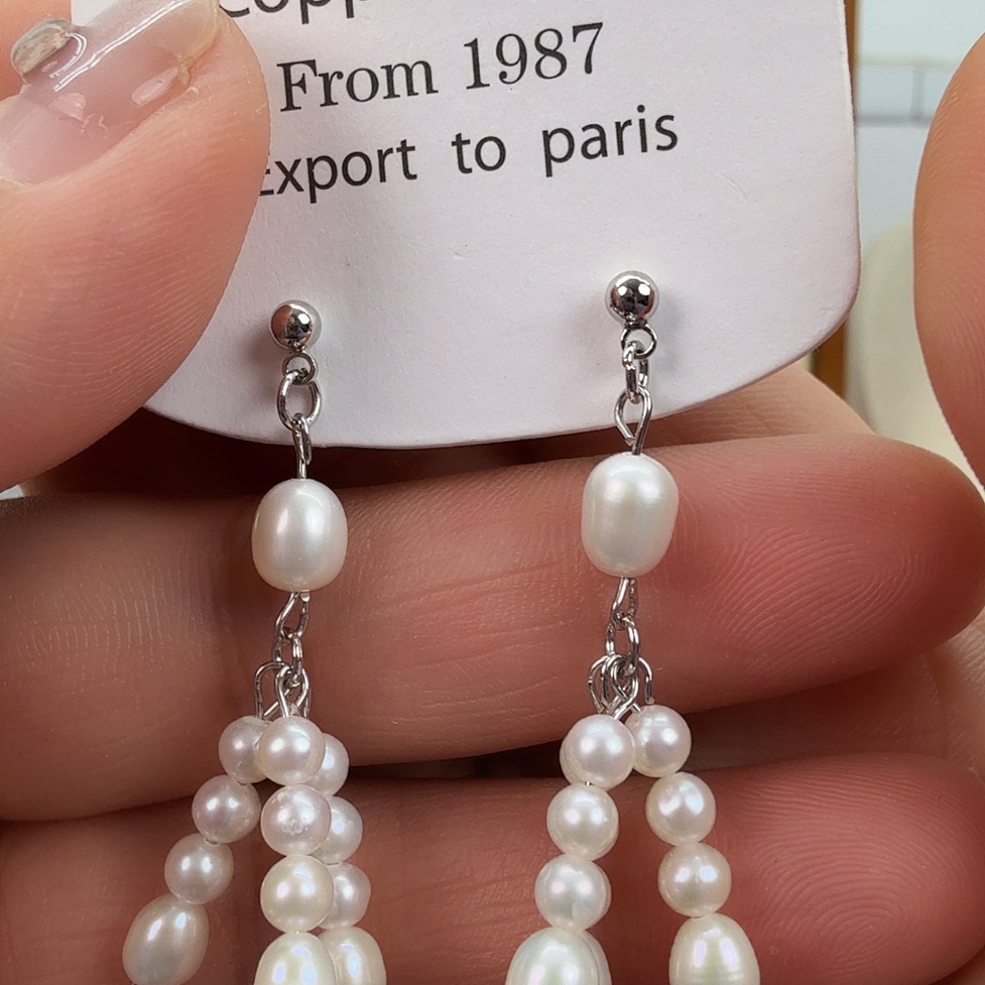 未镶嵌耳饰淡水珍珠