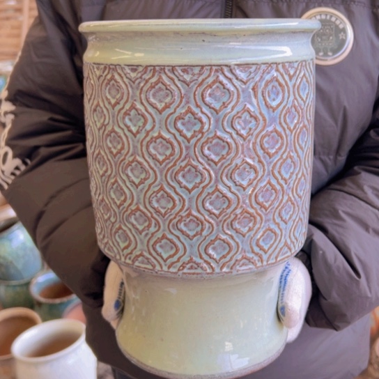 紫砂花盆高3 0口20———-