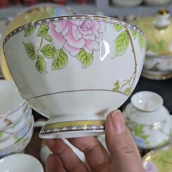 瓷片瑕疵琴瑟和鸣4.5寸6个米饭碗66666