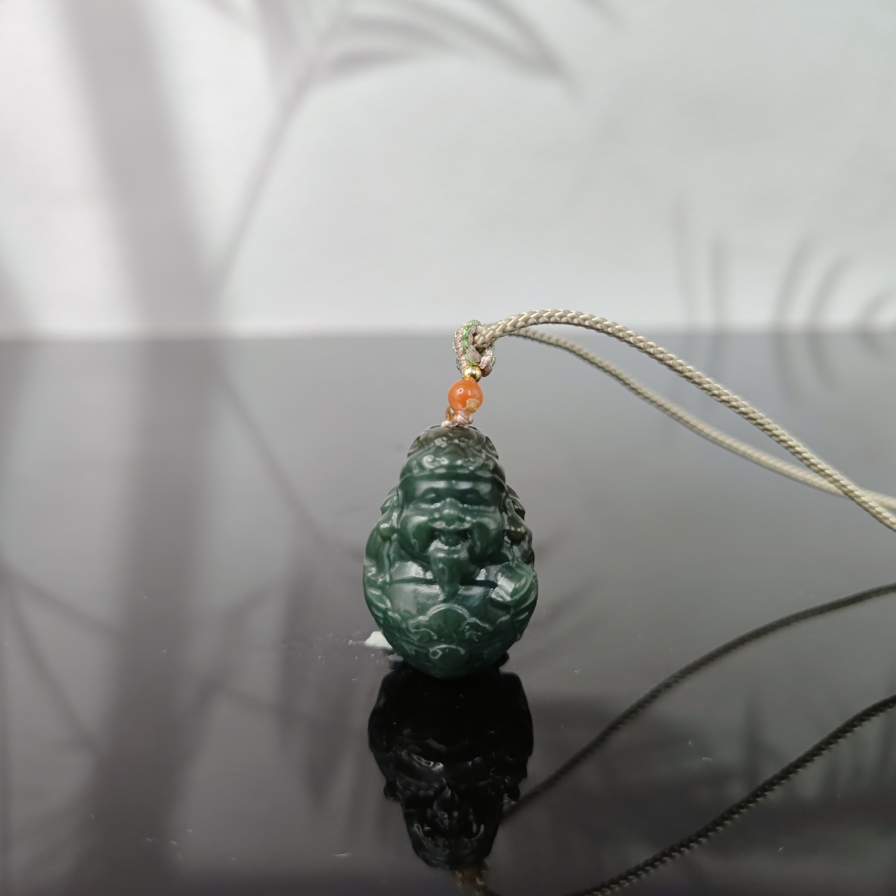 P和田玉财神吊坠2246