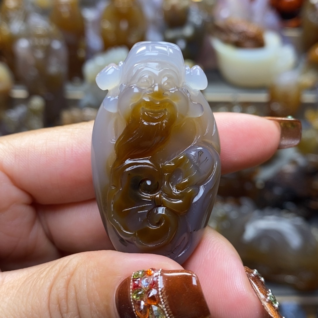 玛瑙/玉髓挂件未镶嵌