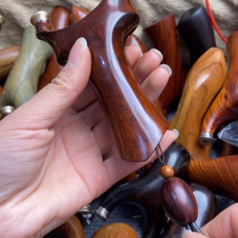 大果紫檀（缅甸花梨）75高密快压天煞带绳