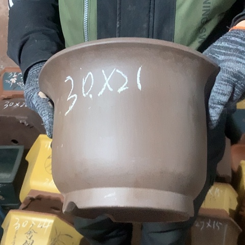 紫砂花盆手工制作