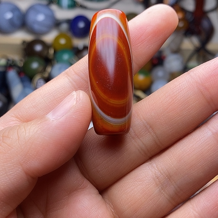 灰***儿玛瑙/玉髓合金颈饰