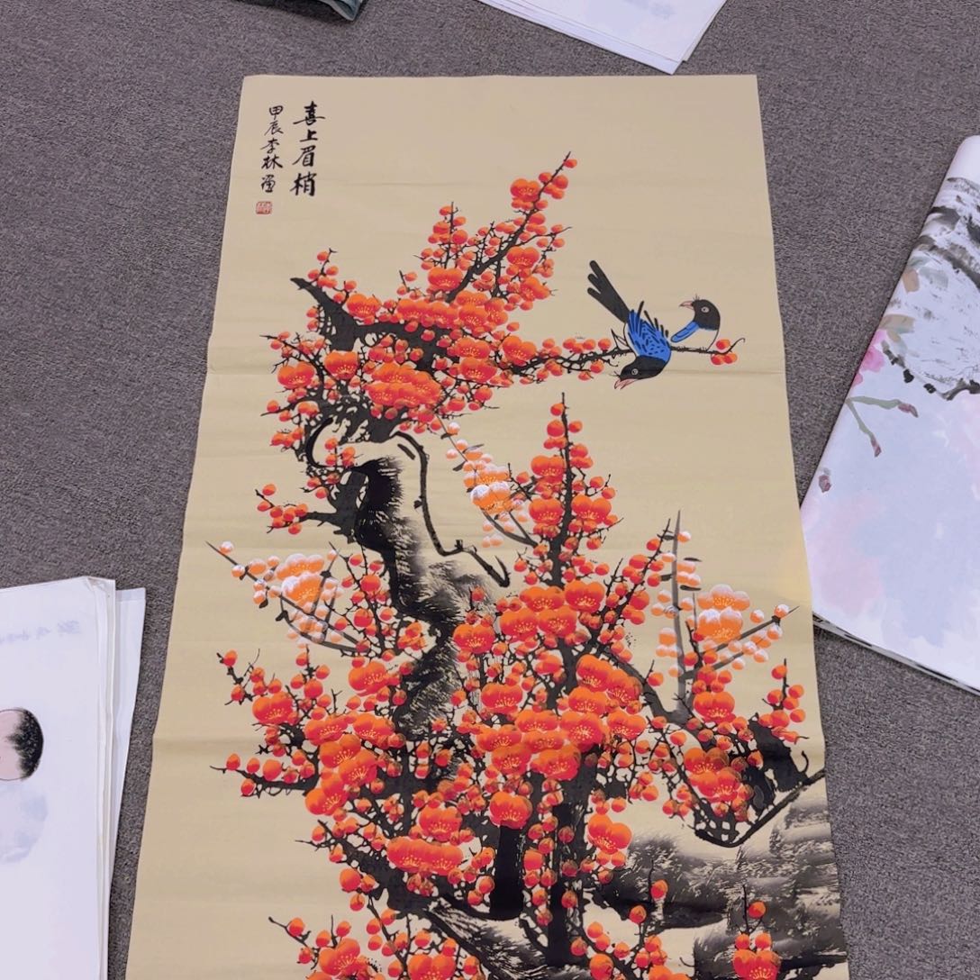 国画国画作品多次