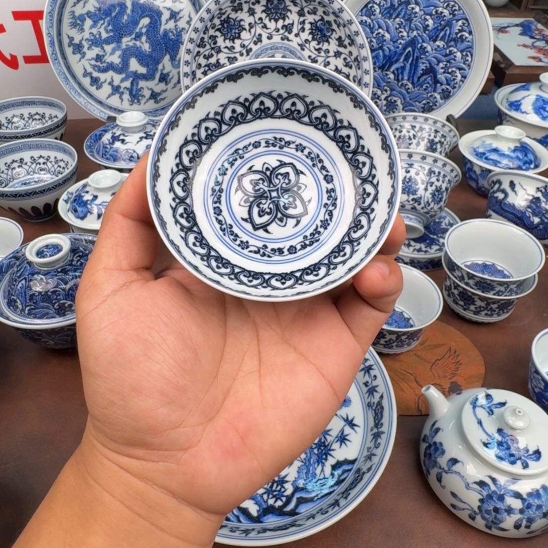 摆件宝相普洱杯手绘
