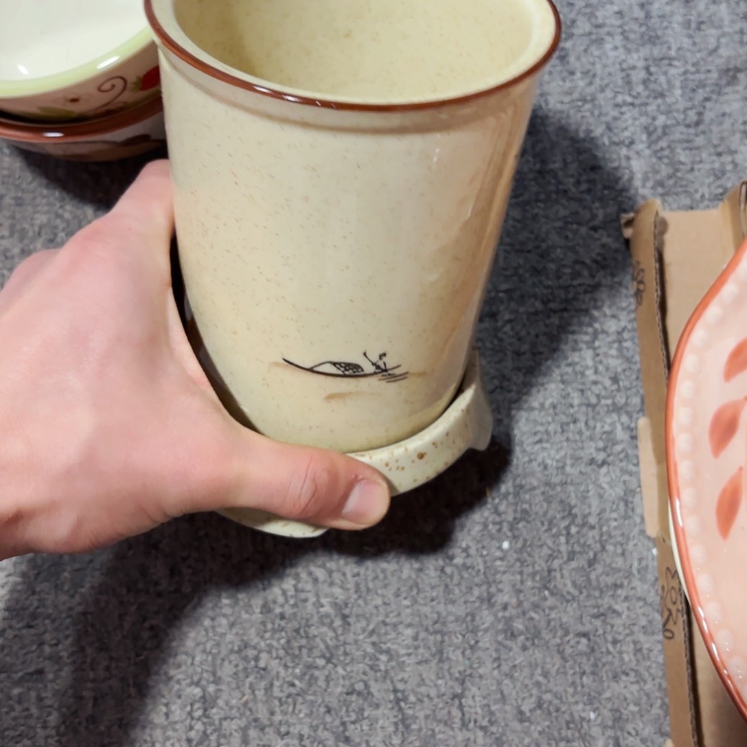 白瓷陶瓷古风筷子筒