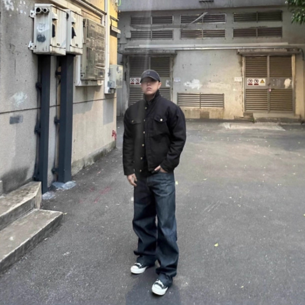 AUTICUP美式type3棉服加厚牛仔工装棉服短宽显壮珠帆上衣夹克外套