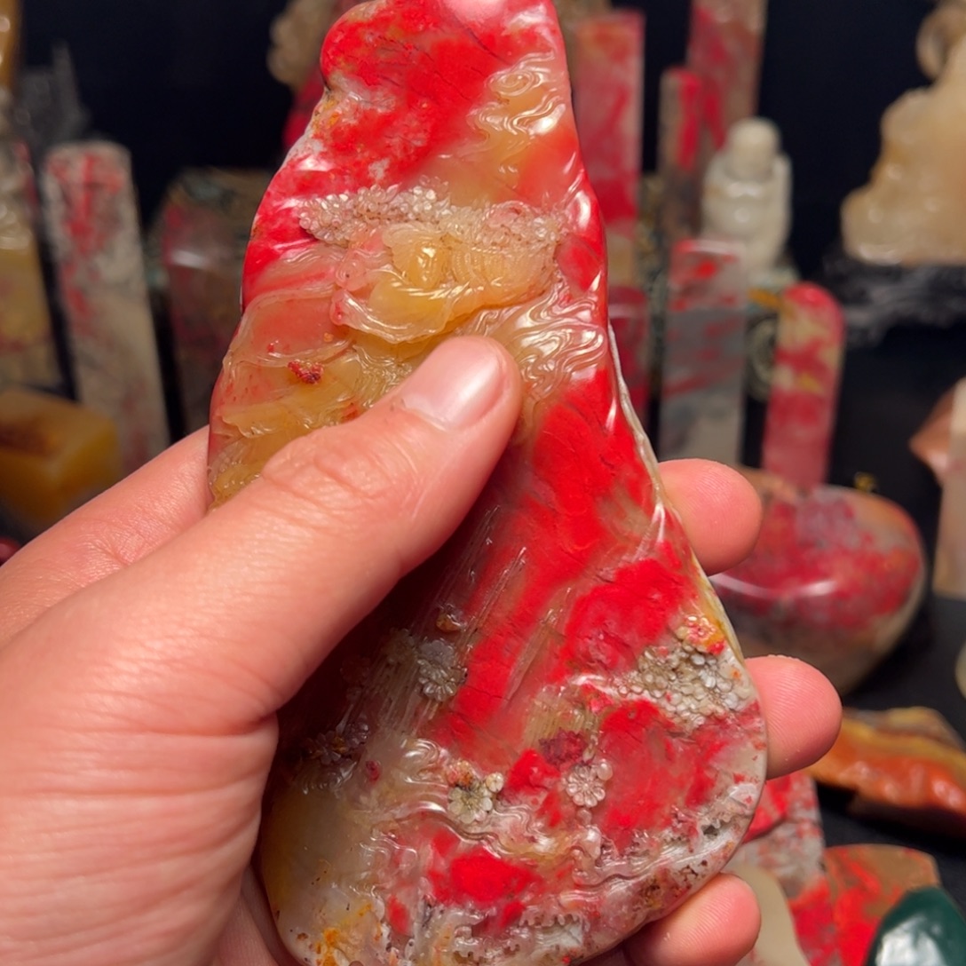 皮***丘印石昌化石昌化鸡血石