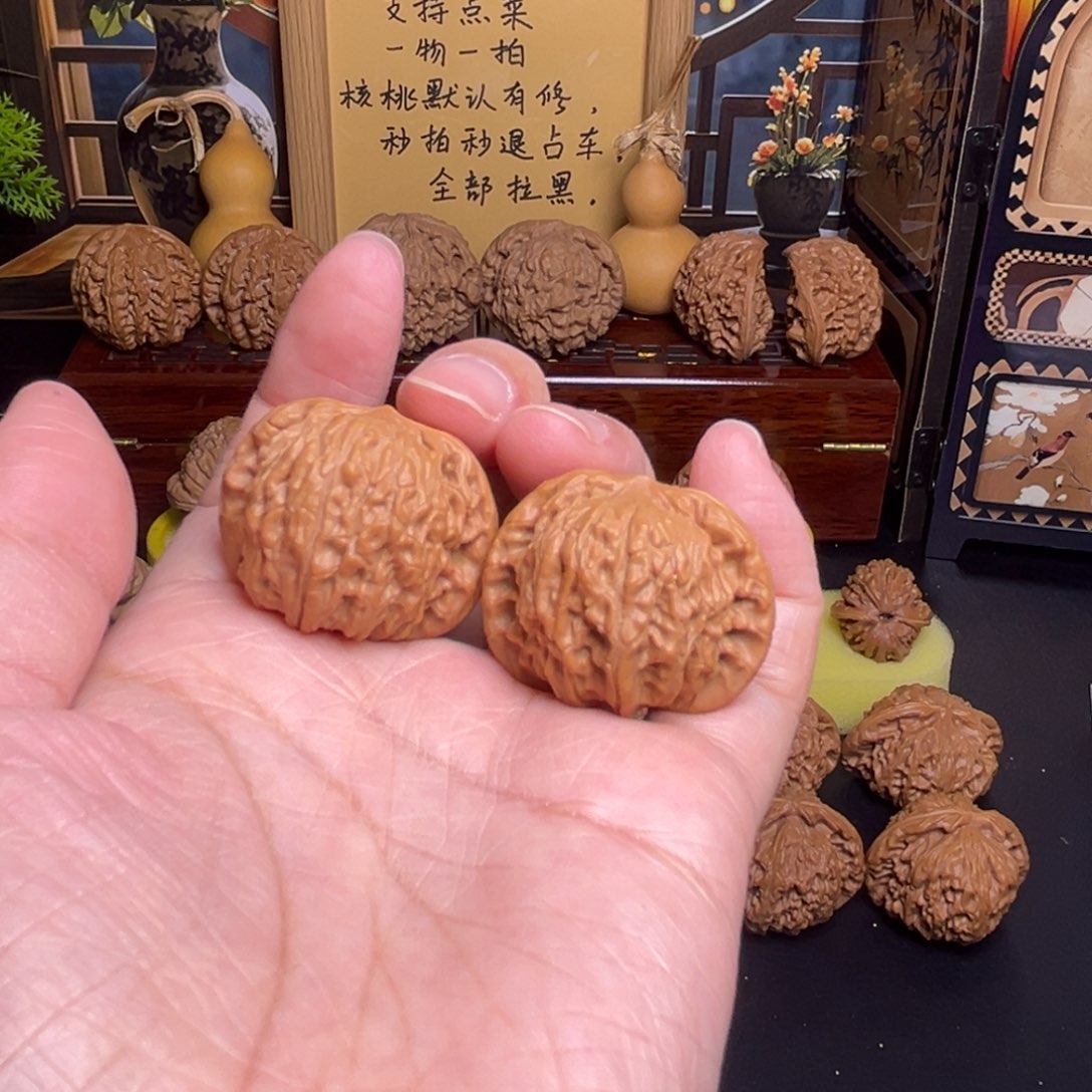 把件文玩核桃闪电购5磨盘