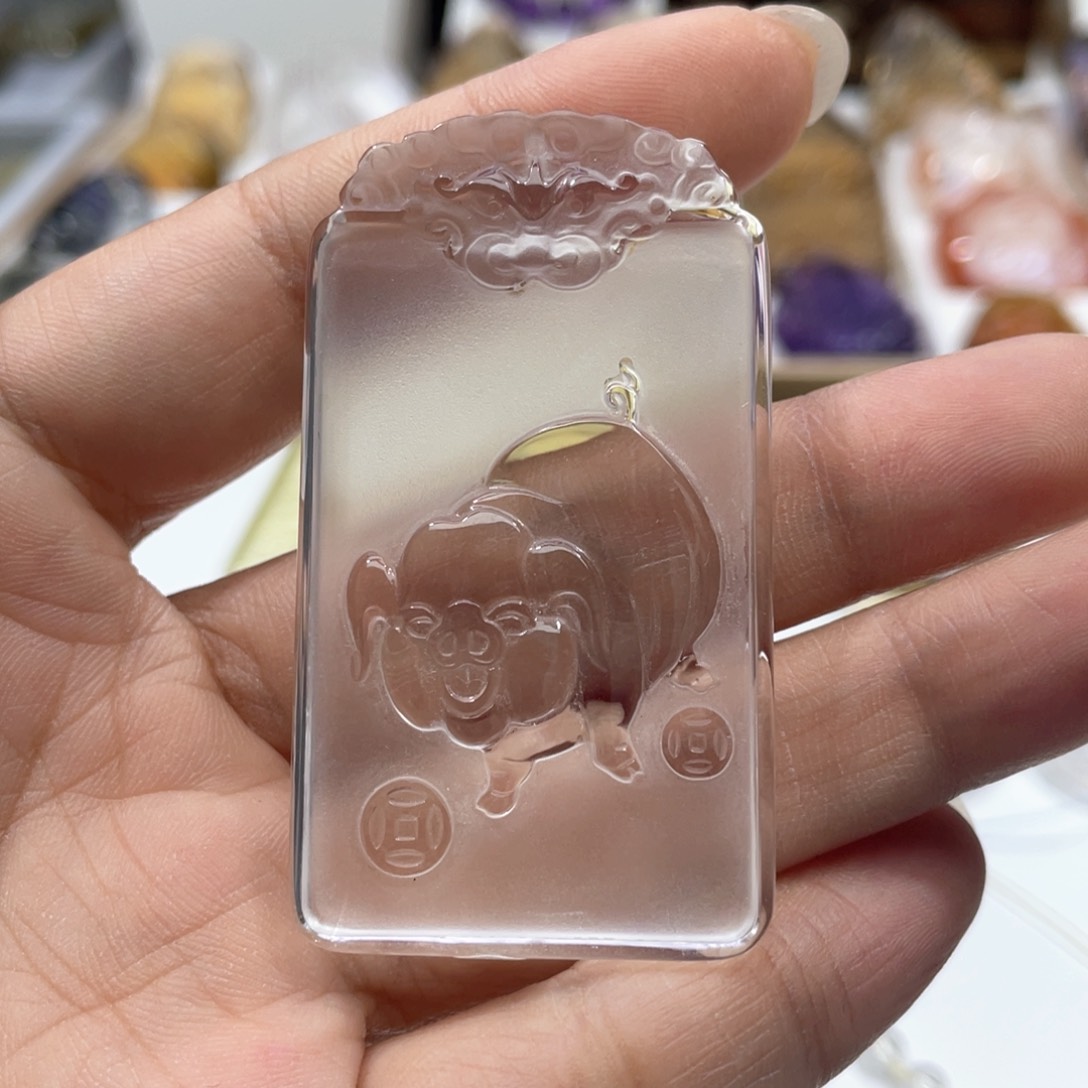 颈饰未镶嵌水晶杭****豪定制