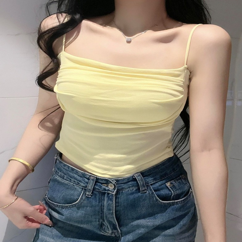 【衣见钟情】纯欲性感御姐显大连体夏季少女火辣薄款吊带背心1-13